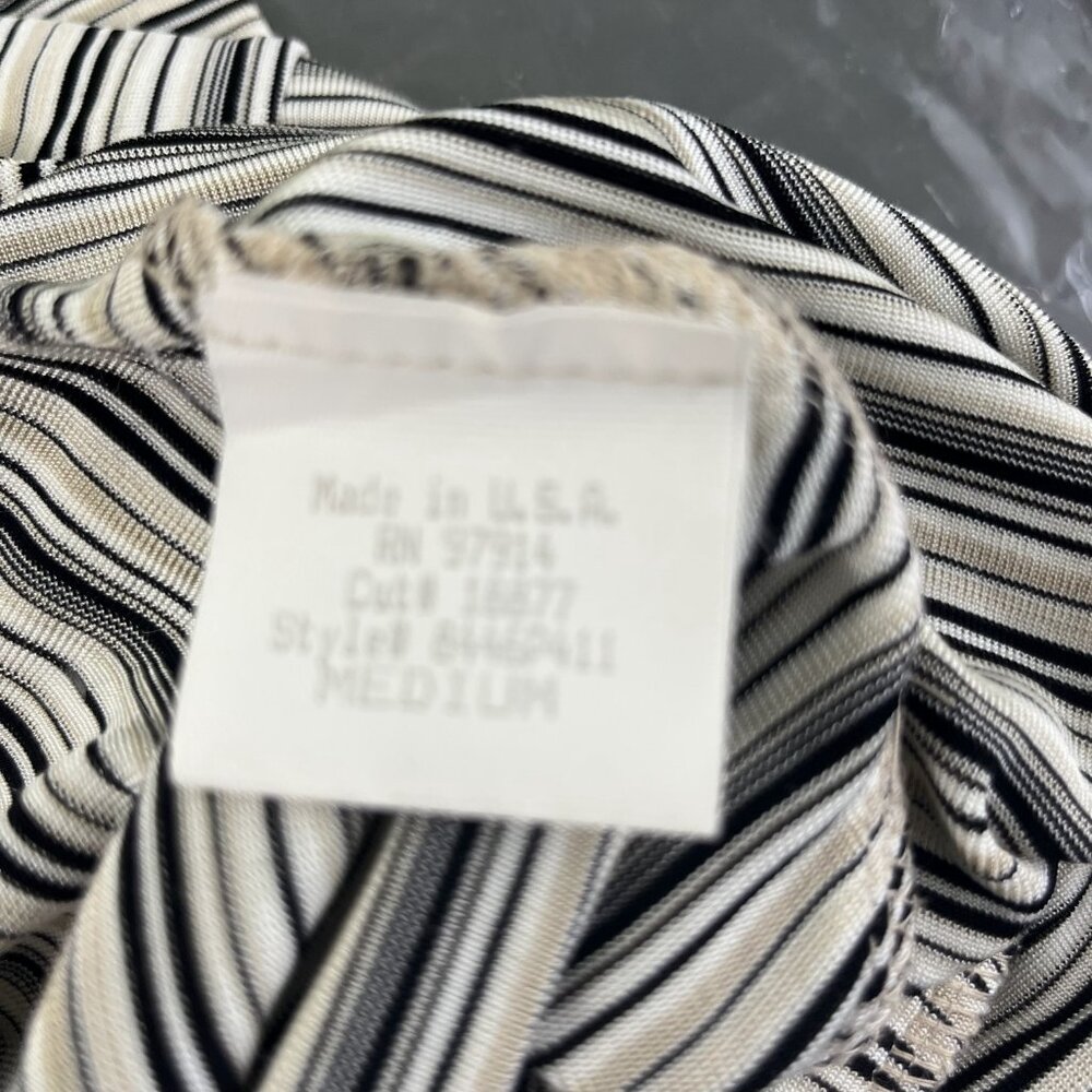 White House Black Market Striped Blouse - Black and White - Picture 6 of 6